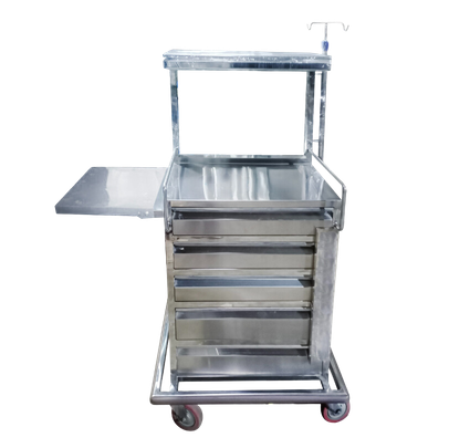 Crash Cart - Stainless Steel